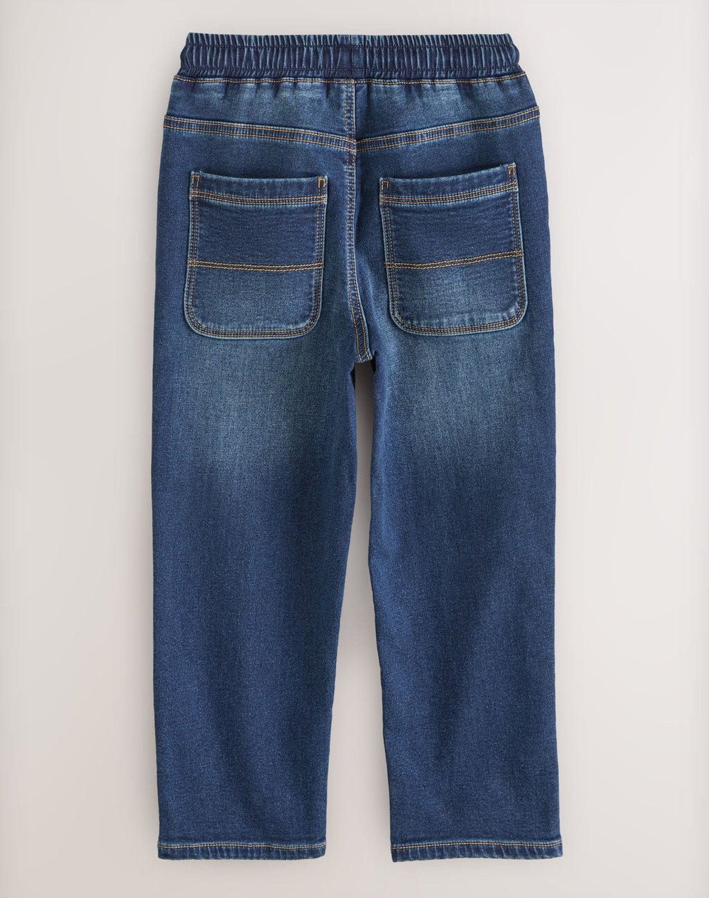 Indigo Blue Loose Fit Stretch ElasticatedWaist Jeans