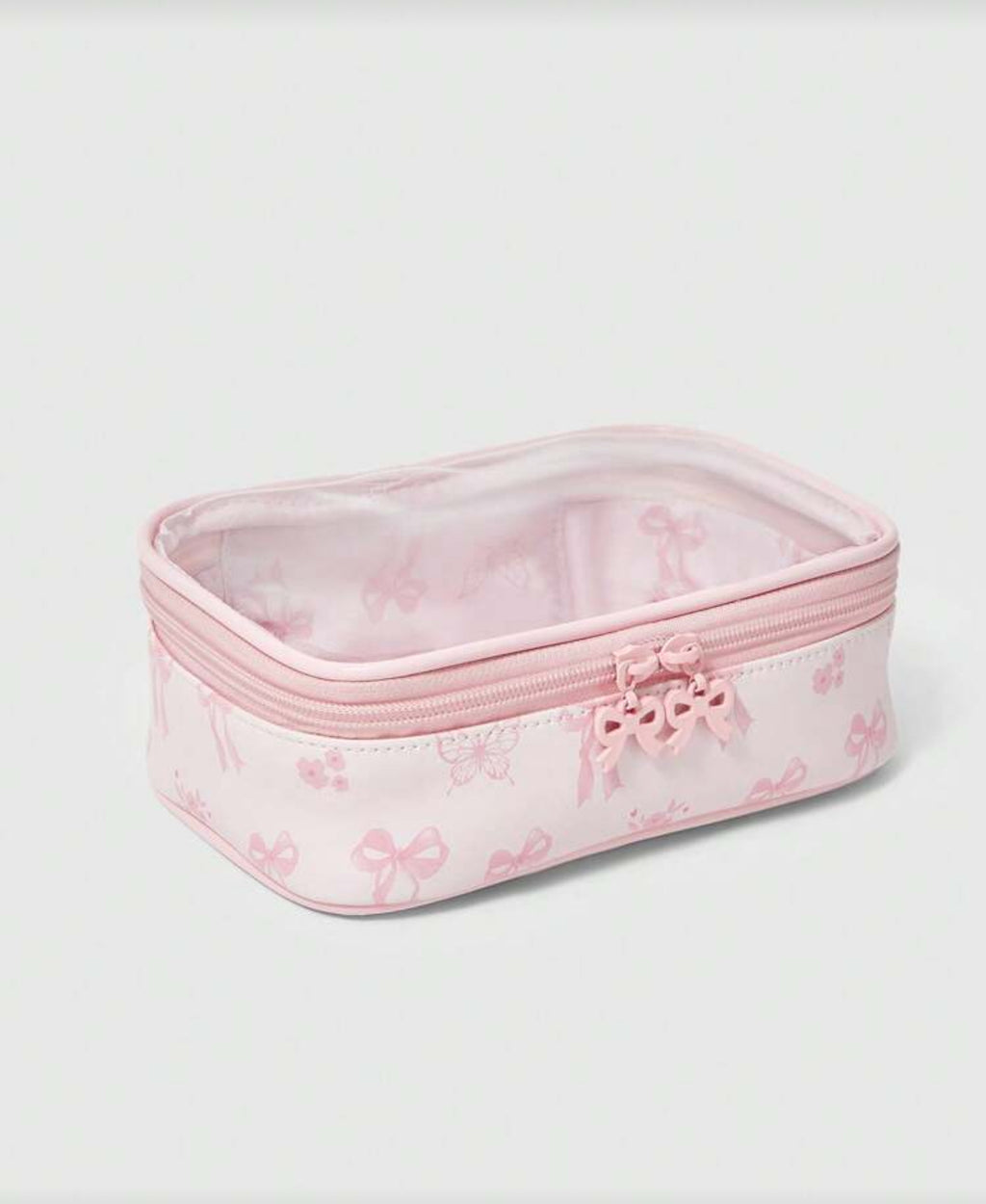 Pink Transparent Makeup Bag/Organizer (immediate)