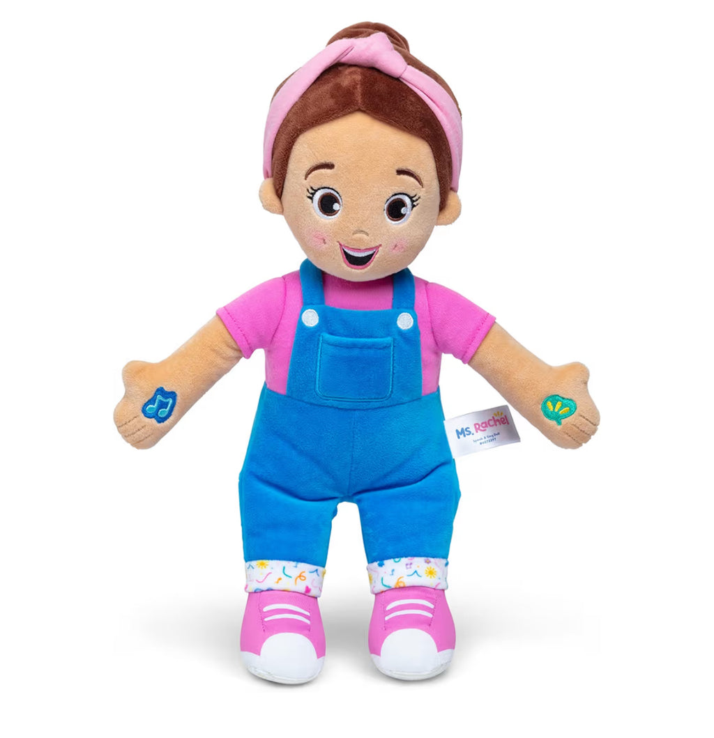 Ms. Rachel Official Speak & Sing Doll, 16” Tall Interactive Toy with 4 Songs & 16+ Phrases, Toddler Toys for Girls & Boys Ages 6 Months to 3+ Years