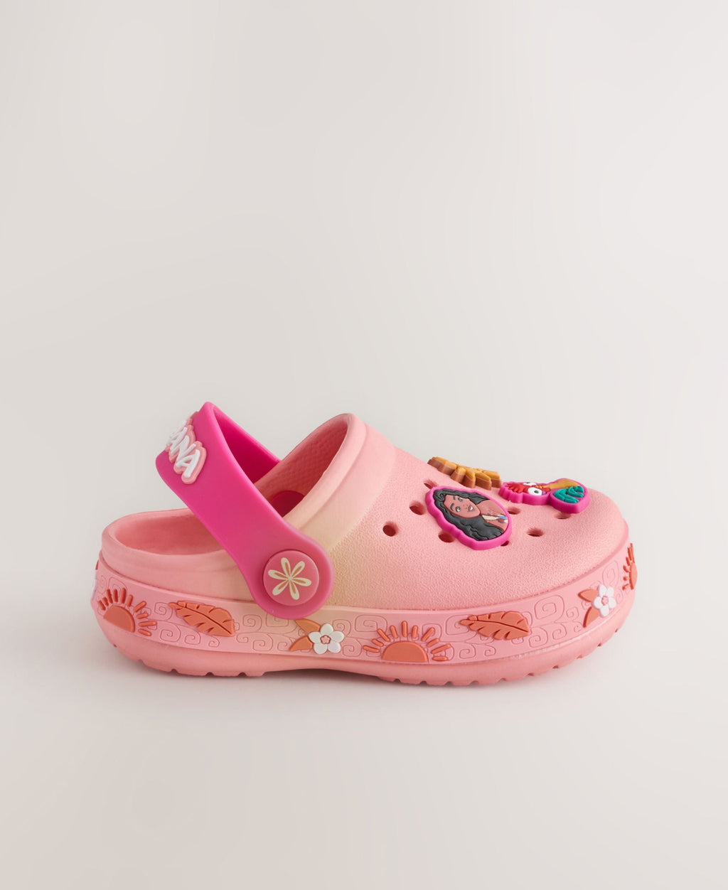Orange Disney Moana Clogs