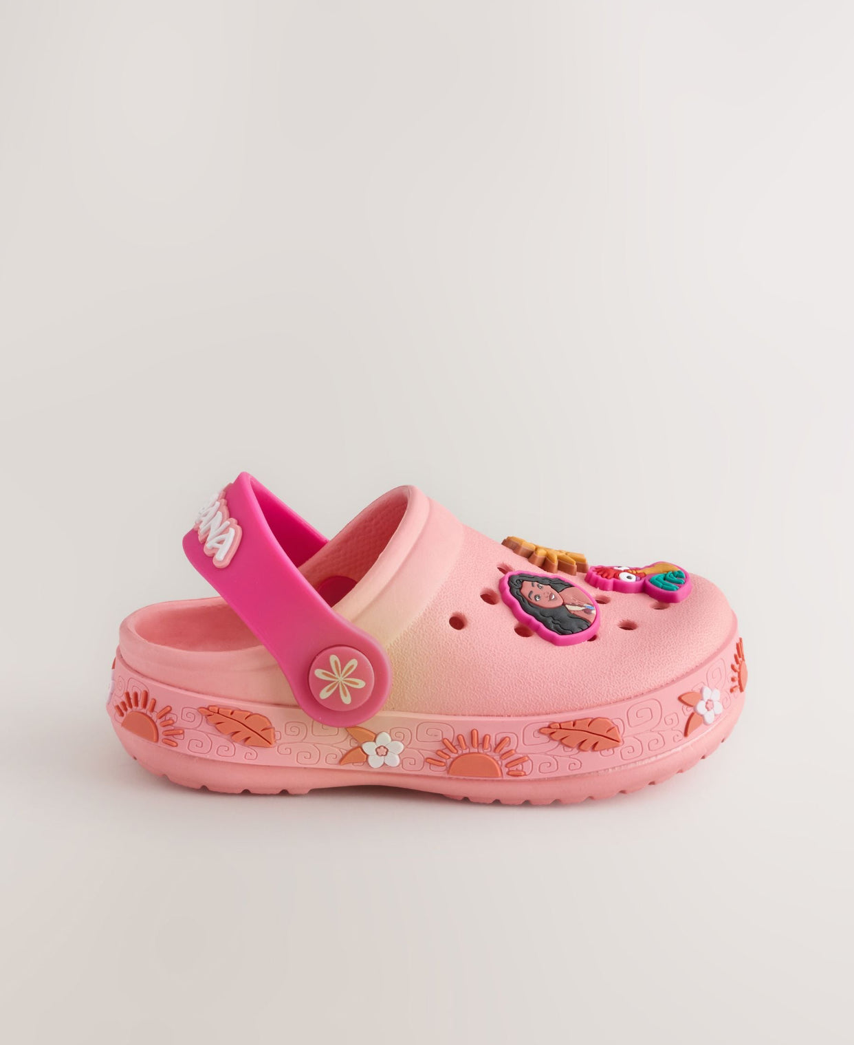 Orange Disney Moana Clogs