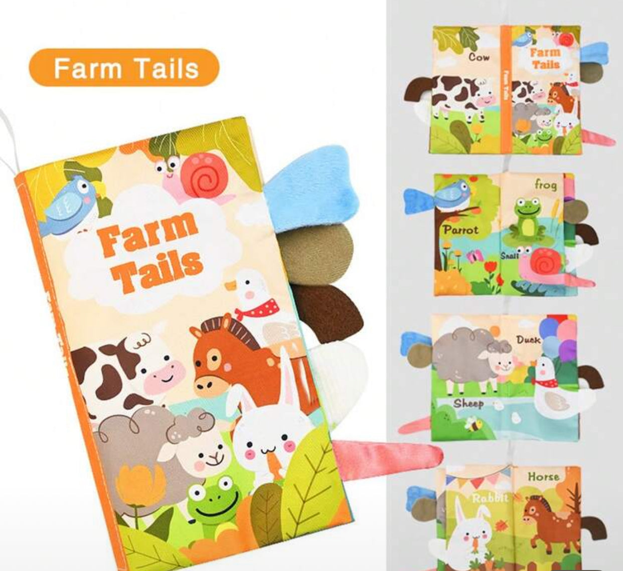 1pc Tearing Tail Book For Babies (immediate)