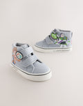 Grey Toy Story Touch Fastening Hi-Top Trainers