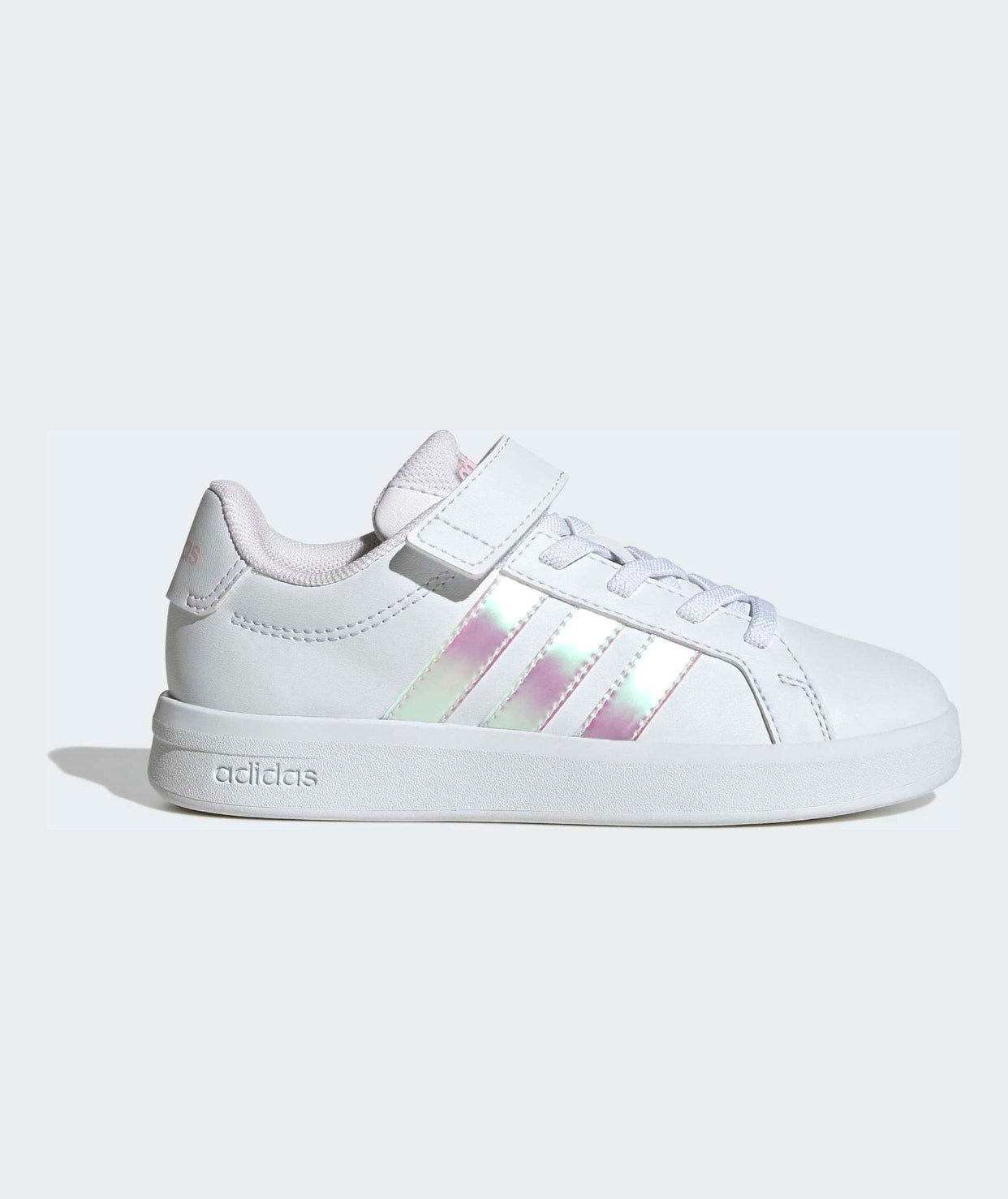 adidas White Grand Court 3.0 Kids Trainers