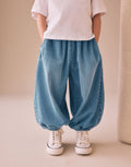 Mid Blue Cuffed Jeans