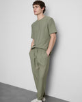 A pair of textured pyjama bottoms with a drawstring waistline