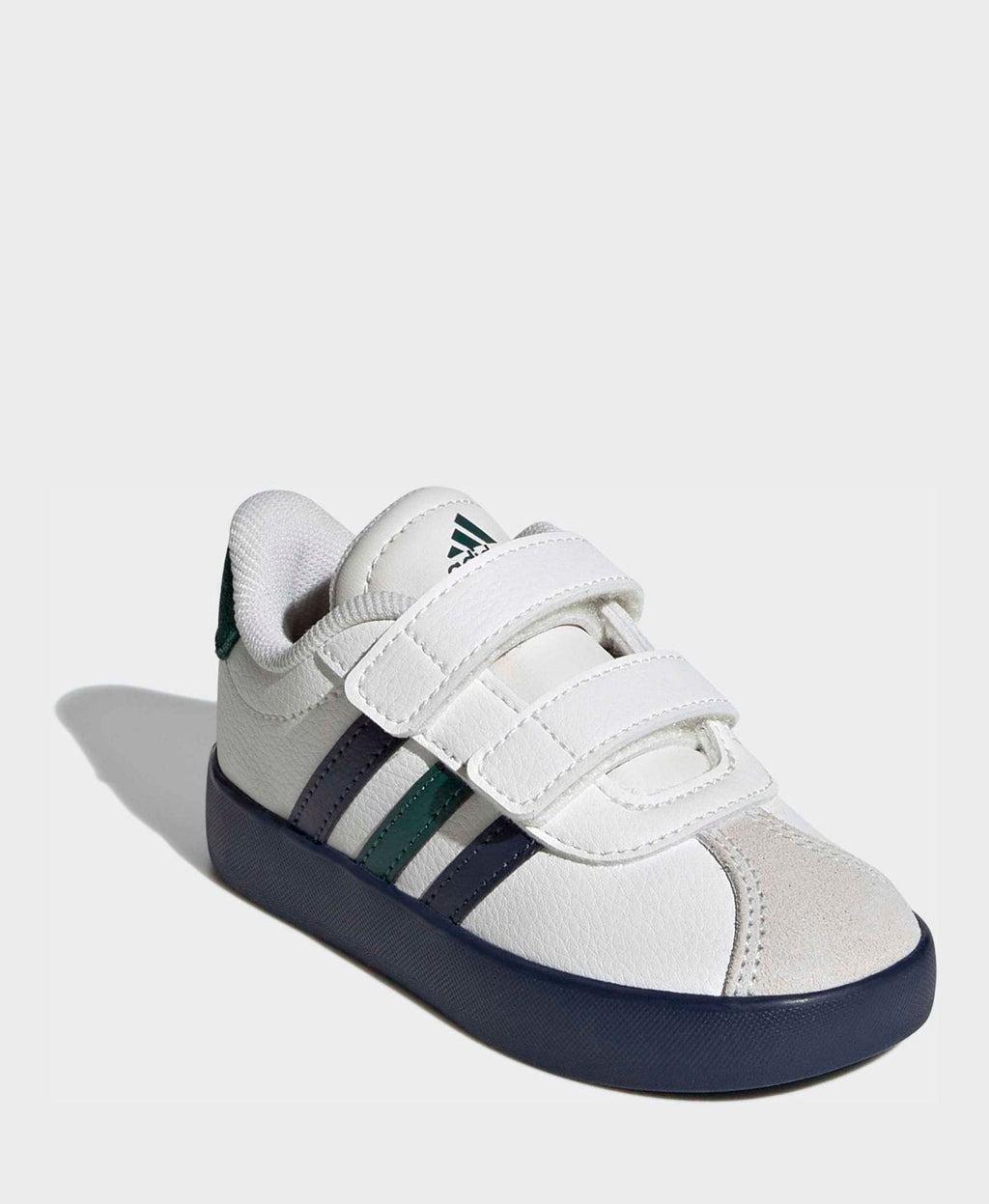 adidas White VL Court 3.0 Hook and Loop Infant Trainers
