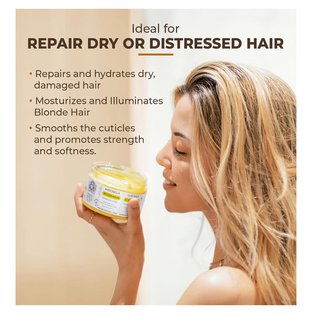 Camomila Intea - Blonde Highlights Mask - Hydrates and nourishes blonde hair - 250 ML