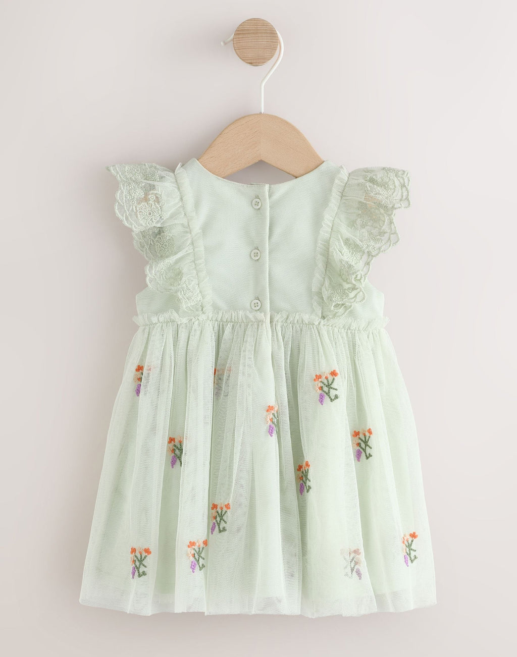 Sage Green Baby Mesh Dress