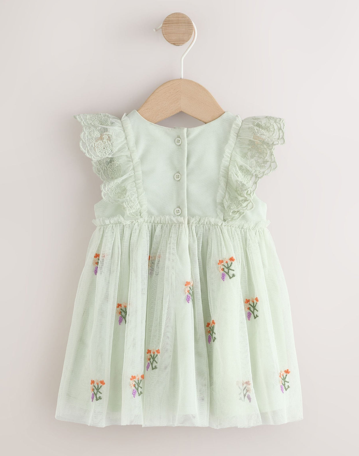 Sage Green Baby Mesh Dress