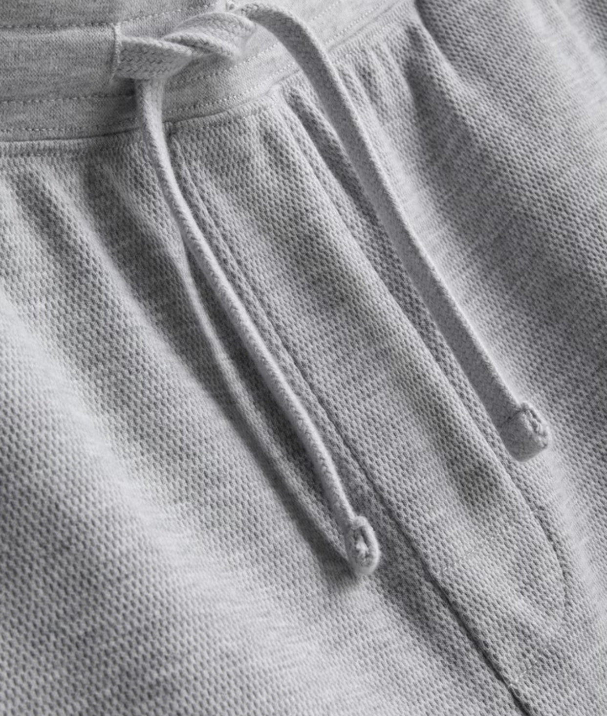 A pack of two textured pyjama shorts with a drawstring waistline