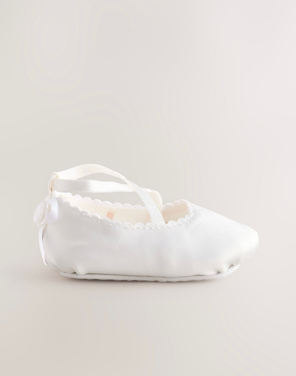 White Baby Bow Occassion Shoes
