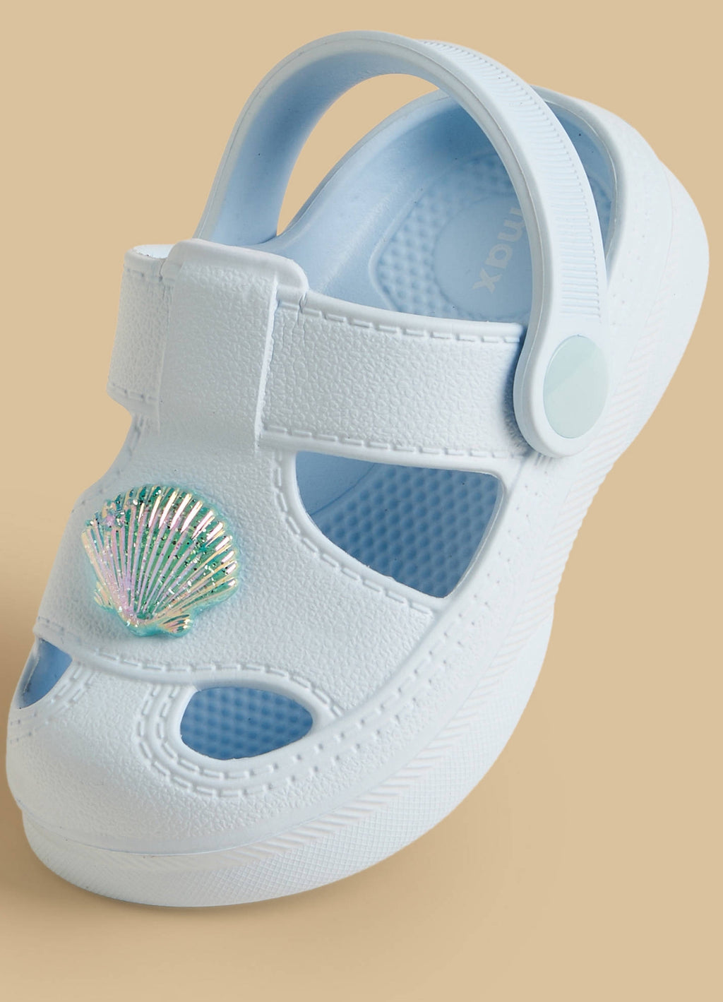 Seashell Accent Backstrap Clogs