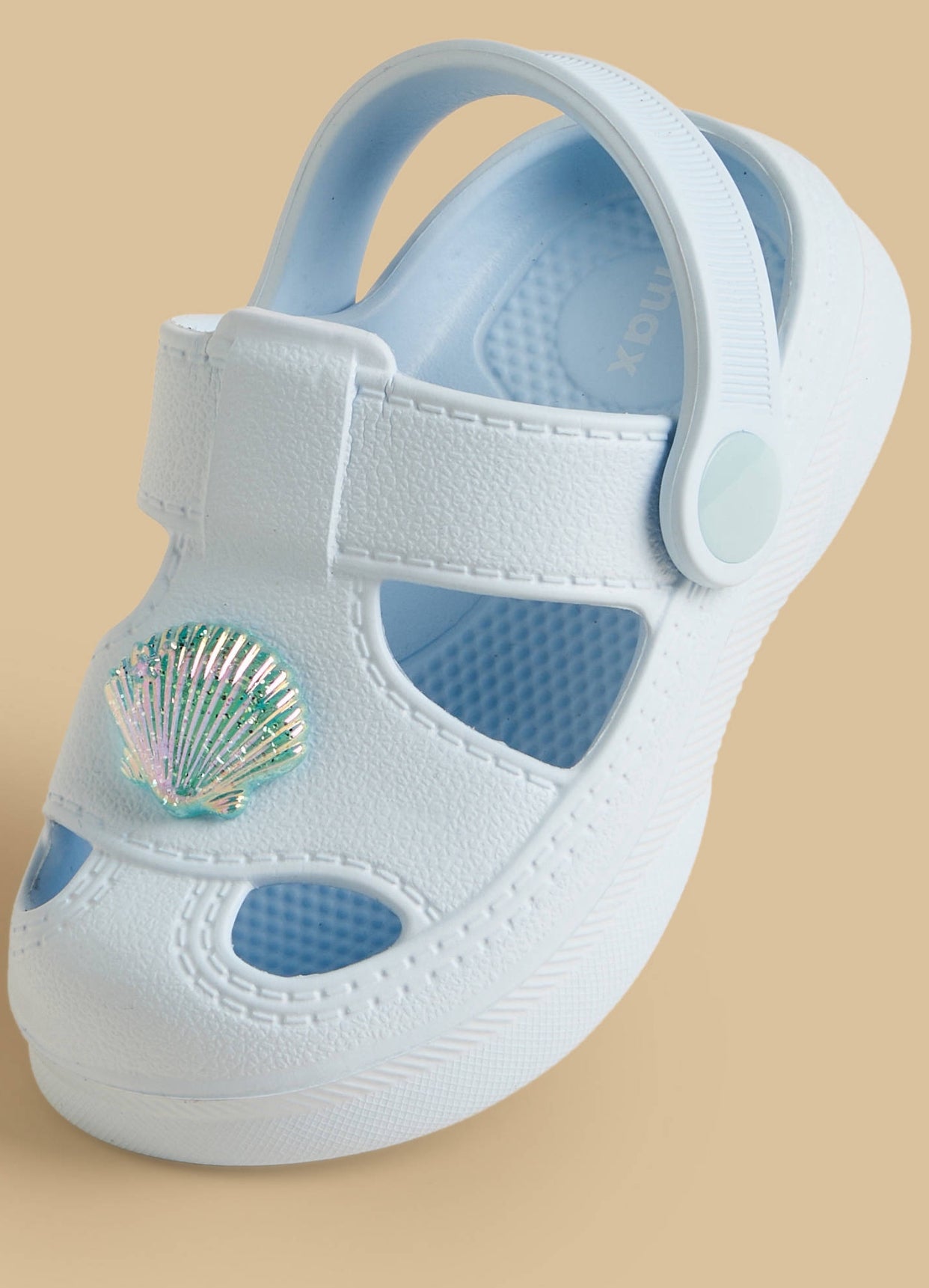 Seashell Accent Backstrap Clogs
