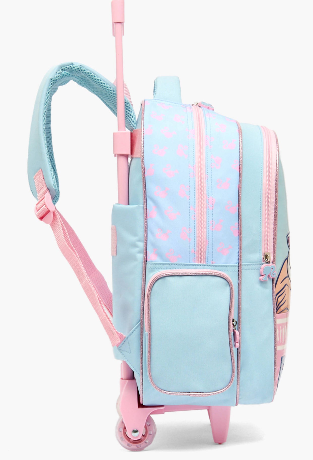 Barbie Print 5-Piece School Trolley Bag Set 16 inch
