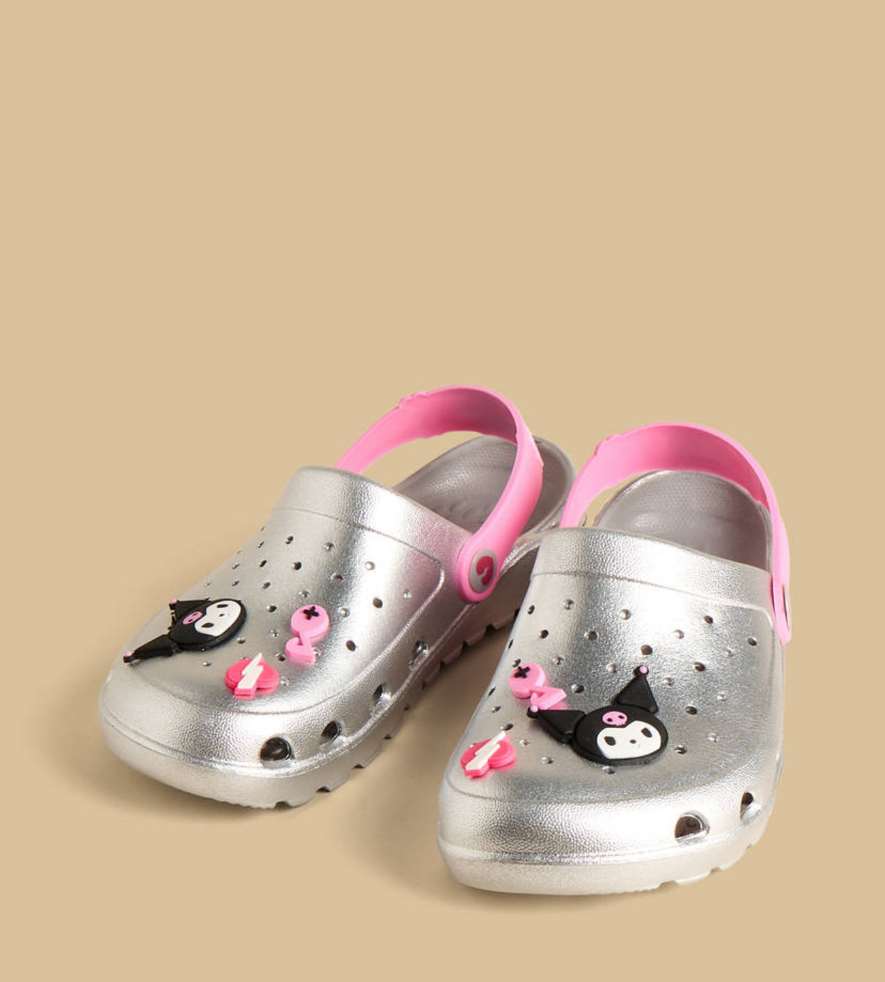 Kuromi Accent Backstrap Clogs