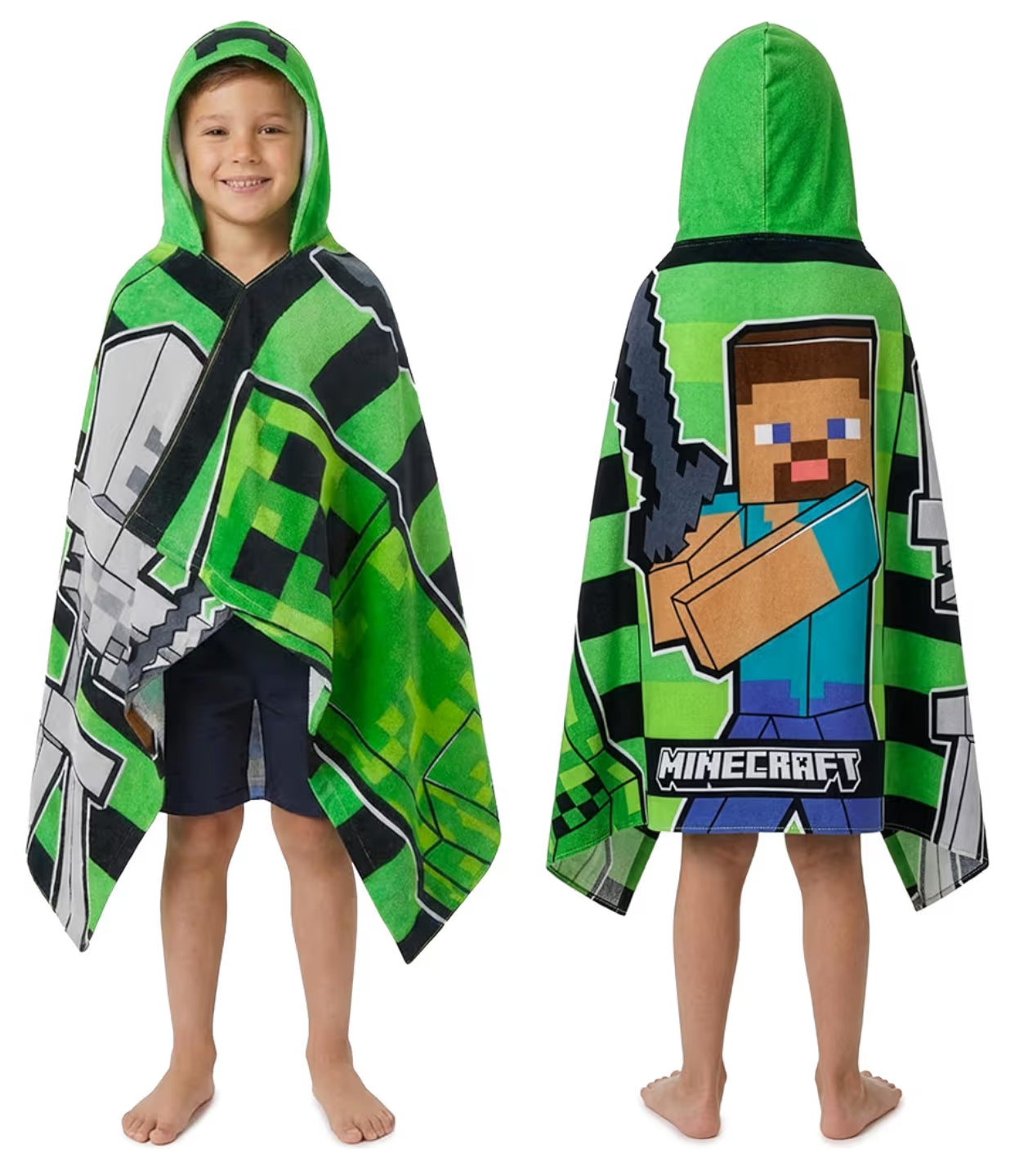 Minecraft Hooded Towels for Boys