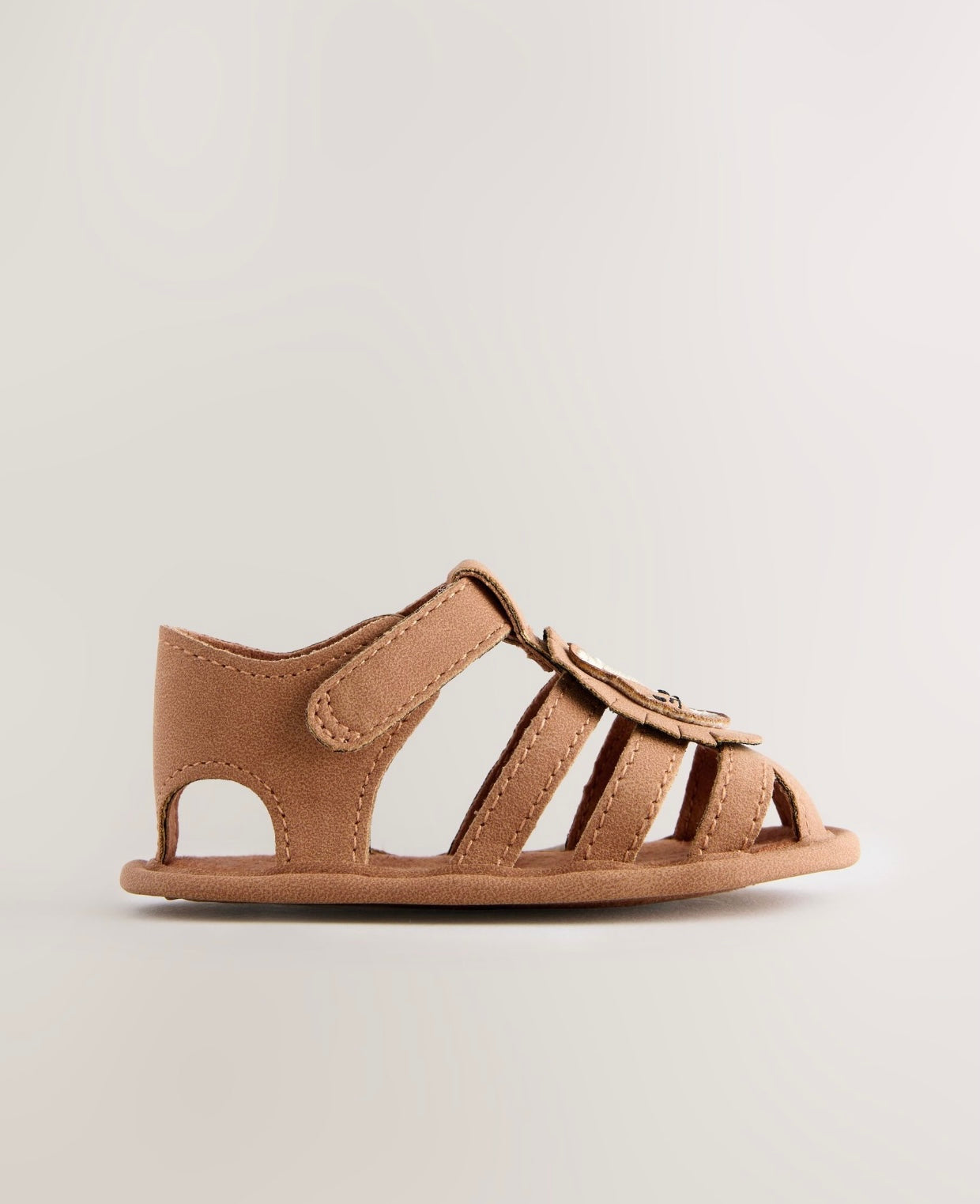 Tan Brown Lion Baby Fisherman Sandals