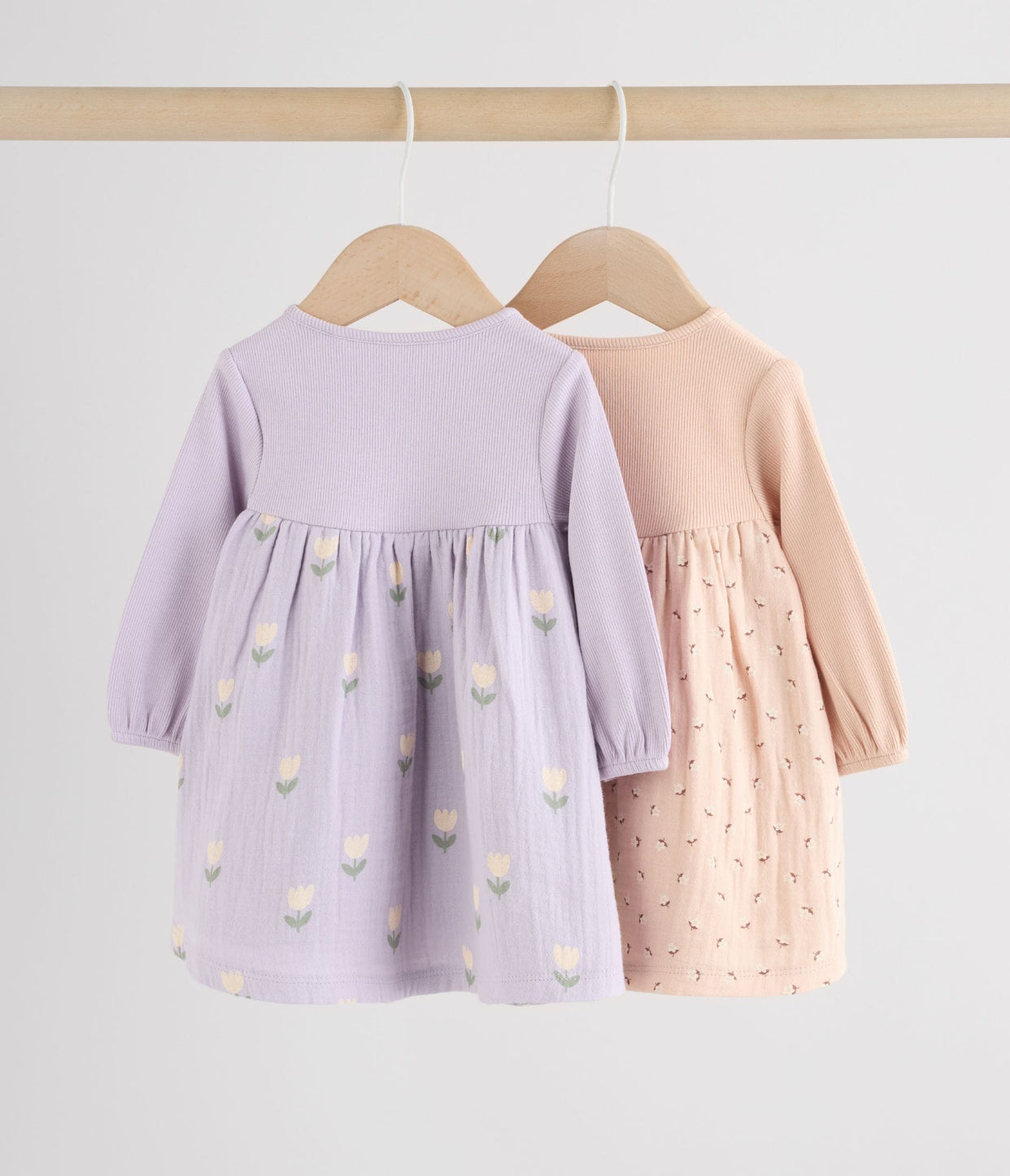 Purple/Pink Baby Woven Dress 2 Pack