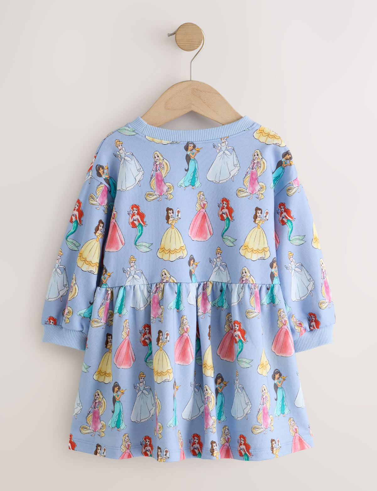 Blue Disney Princesses Long Sleeve Sweat Dress