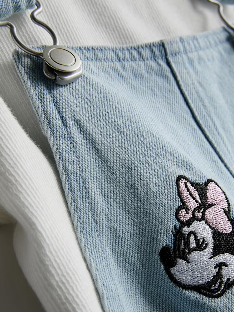 Disney’s Minnie Mouse T-Shirt and Denim Pinafore Dress Set