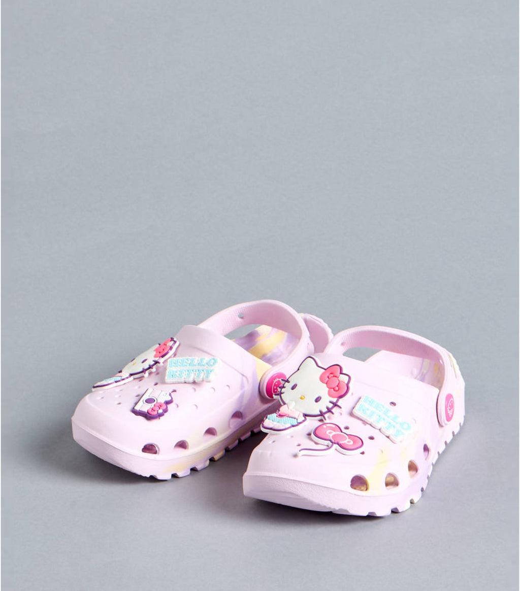 Hello Kitty Applique Clogs with Backstrap