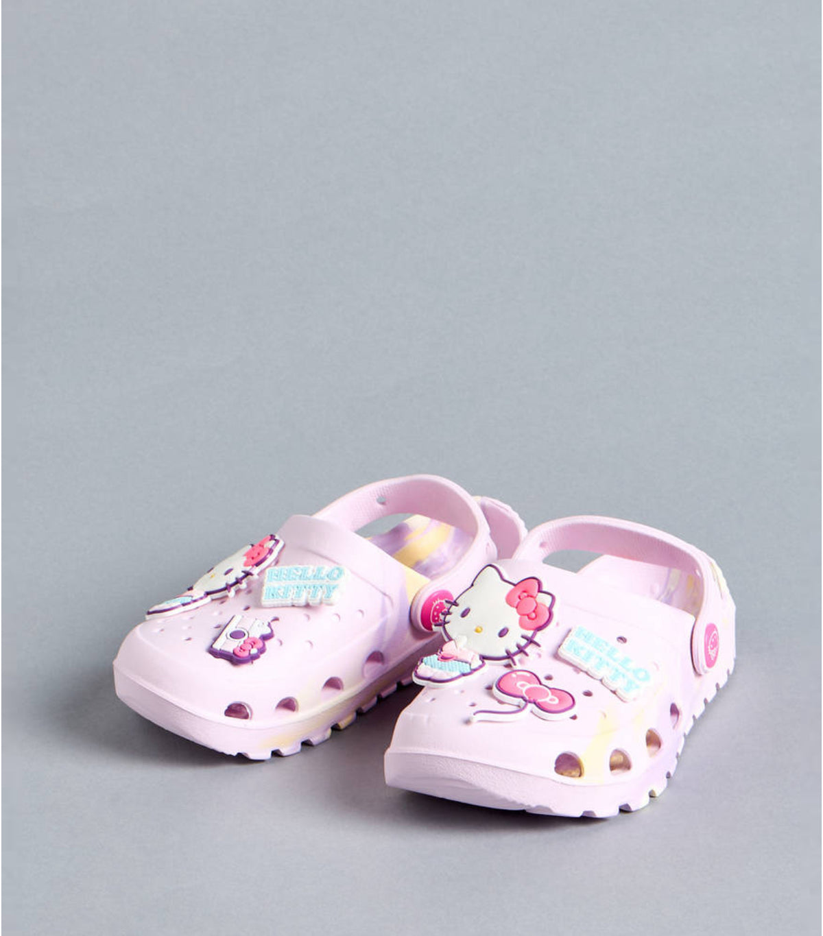Hello Kitty Applique Clogs with Backstrap