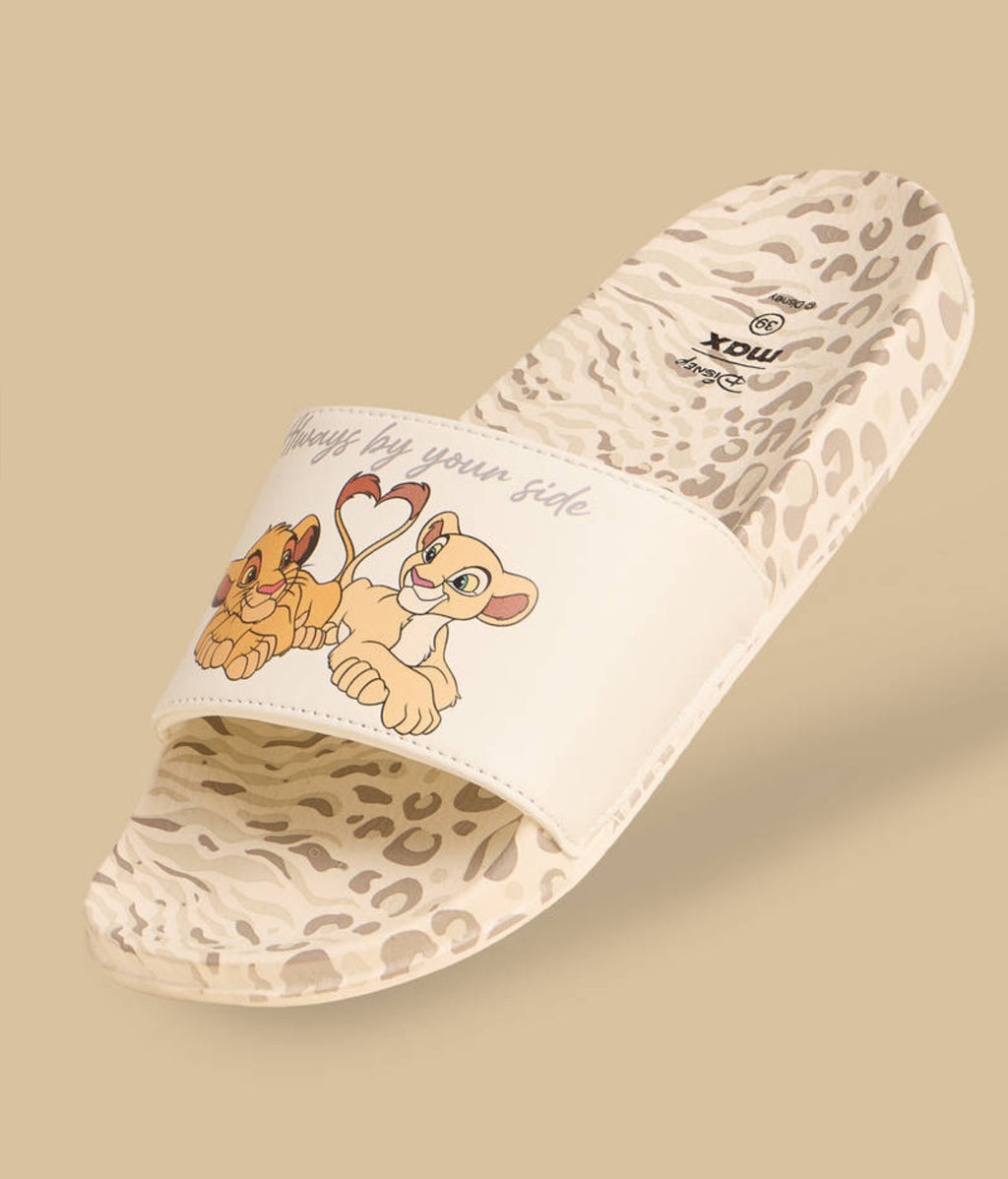 The Lion King Print Beach Slippers
