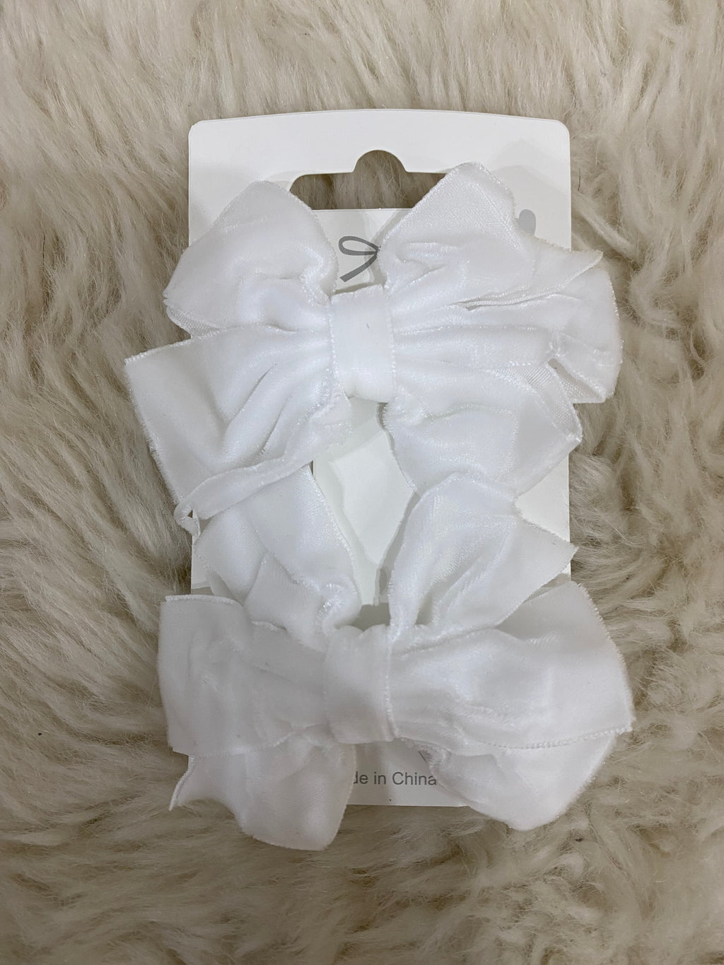 2Pcs Velvet Hair Bows Clips
