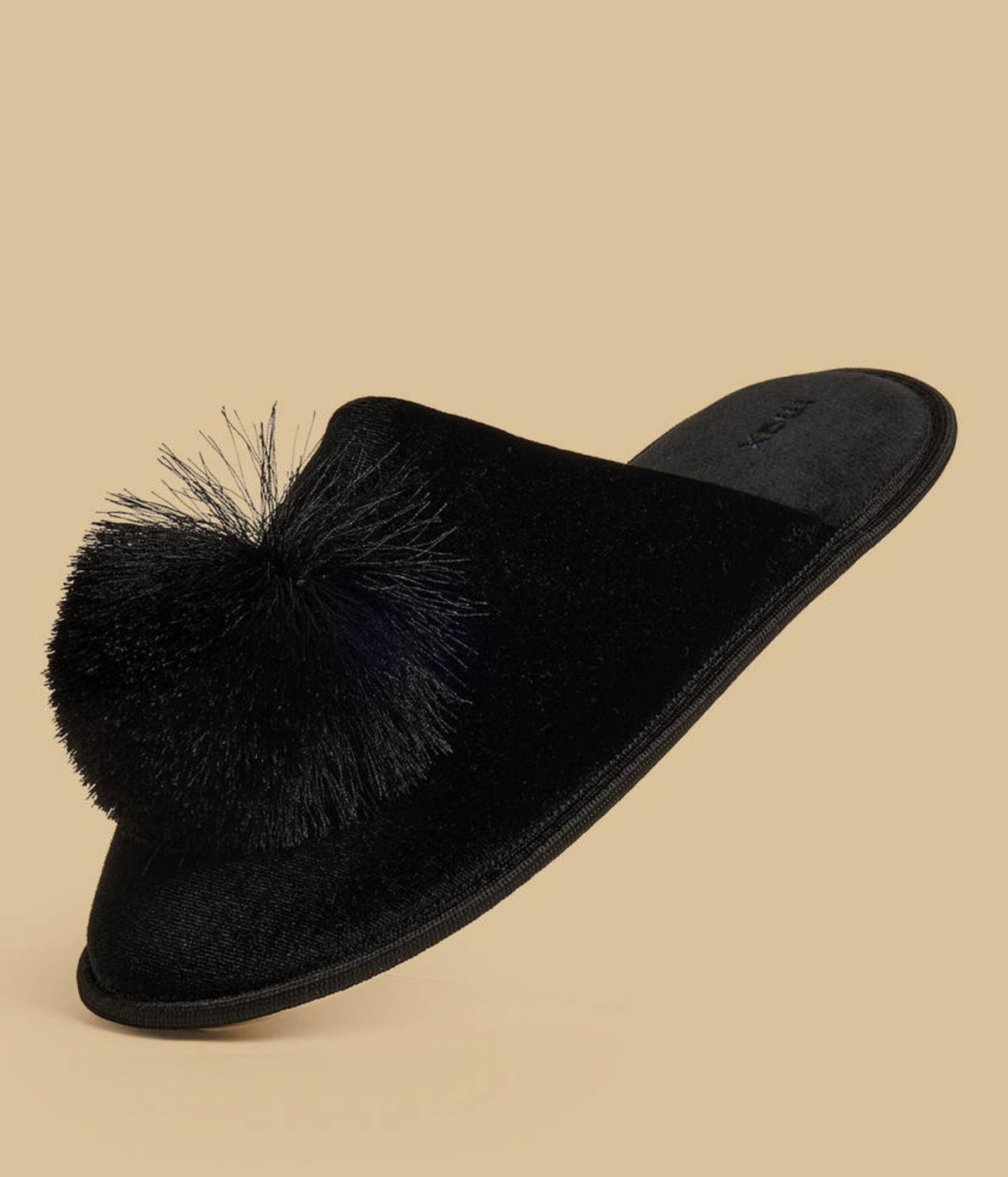 Pom Pom Accent Bedroom Mules