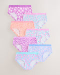 Lilac/Teal Hipsters Briefs 7 Pack