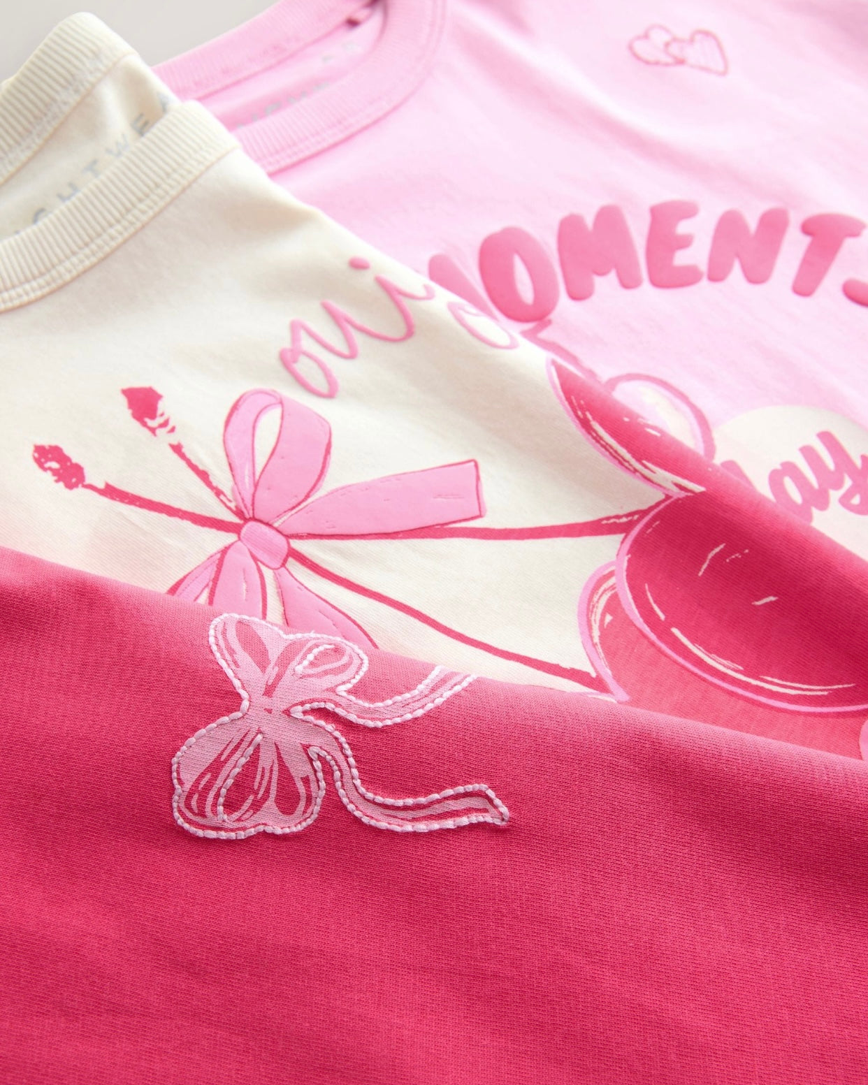 Red/Pink Cherry Short Pyjamas 3 Pack