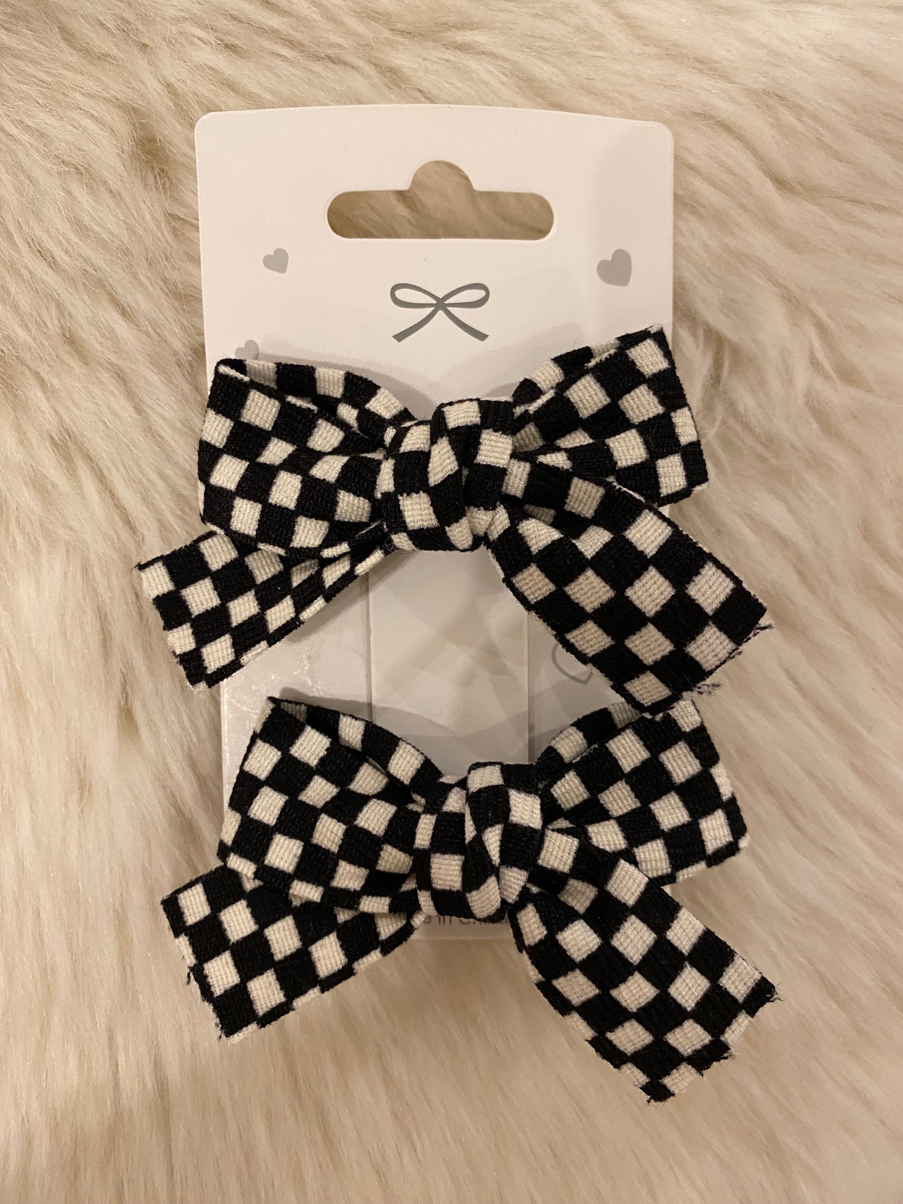 2pcs bow hair clips