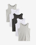 Grey Vests 5 Pack