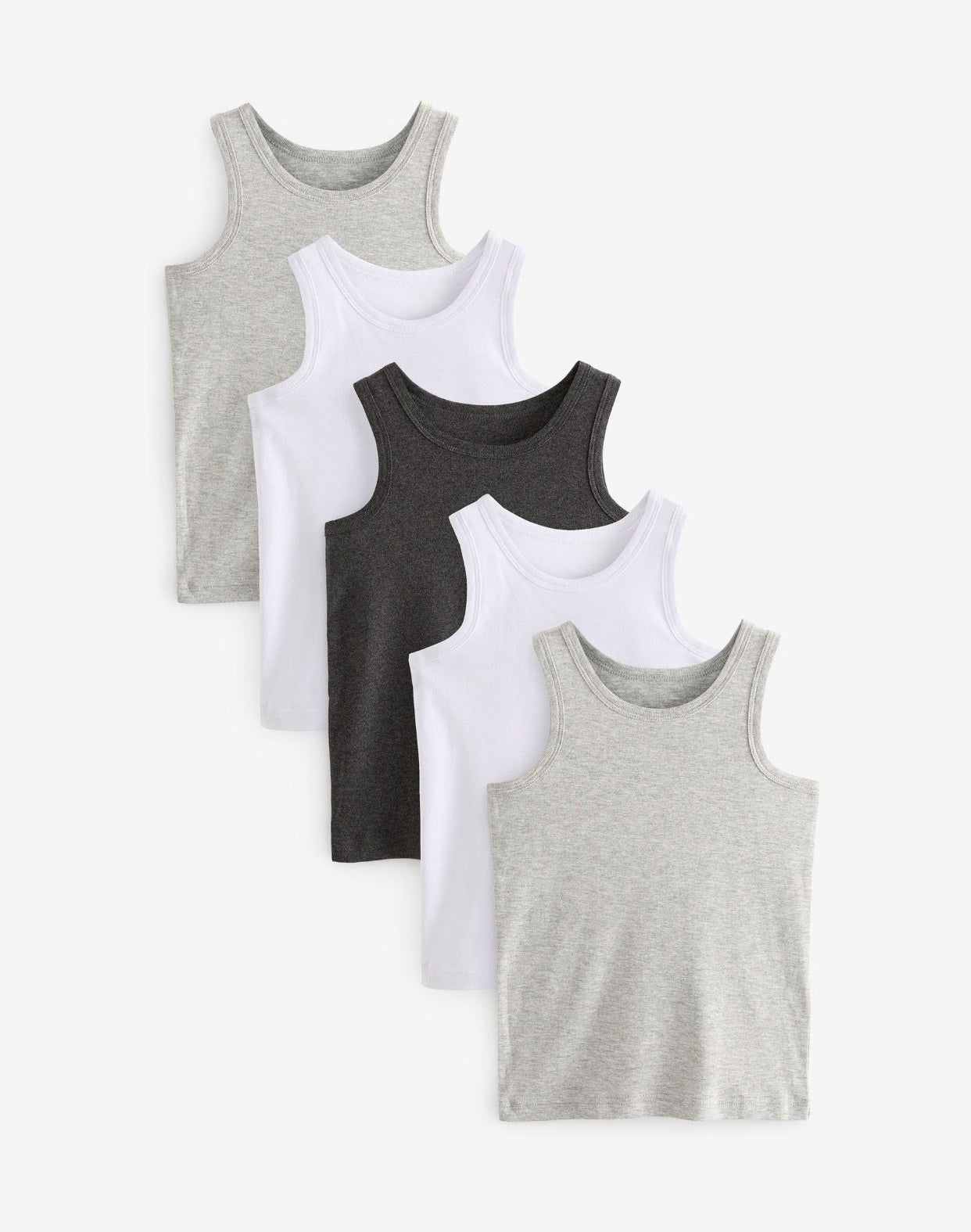 Grey Vests 5 Pack