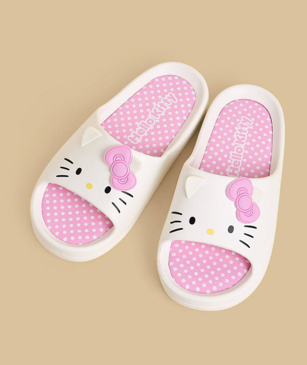Hello Kitty Print Beach Slippers