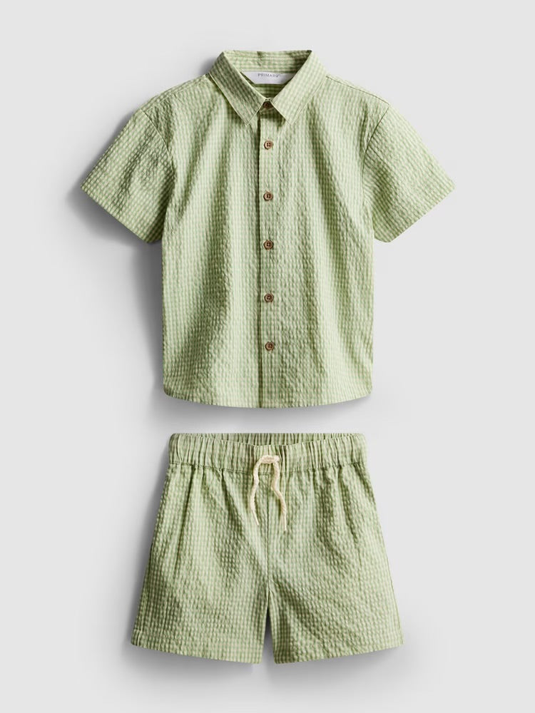 A shirt and shorts clothing co-ord from the Stacey Solomon range