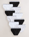Black/White Print Bikini Briefs 10