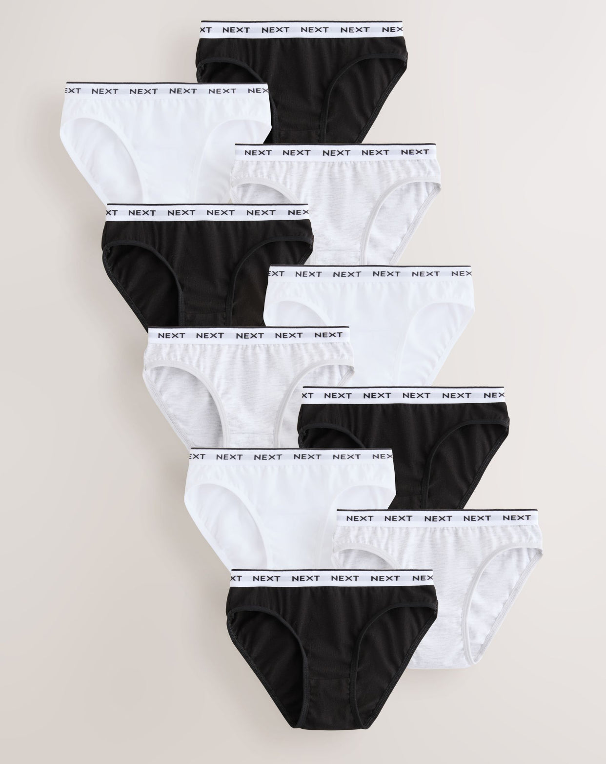 Black/White Print Bikini Briefs 10