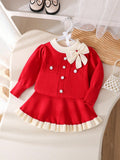 Baby Girl 2pcs Knitwear Set