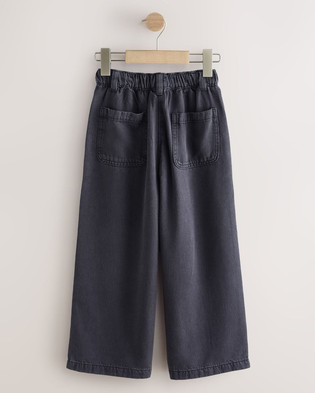 Charcoal Grey Pull On Wide Leg Trousers