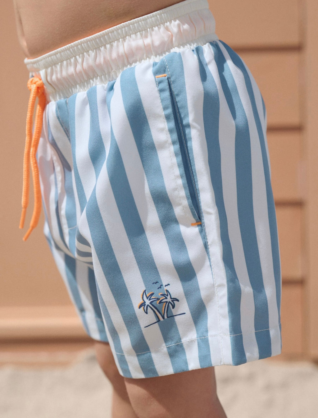 Blue Short Sleeve Sunsafe Rash Vest andSwim Shorts Set