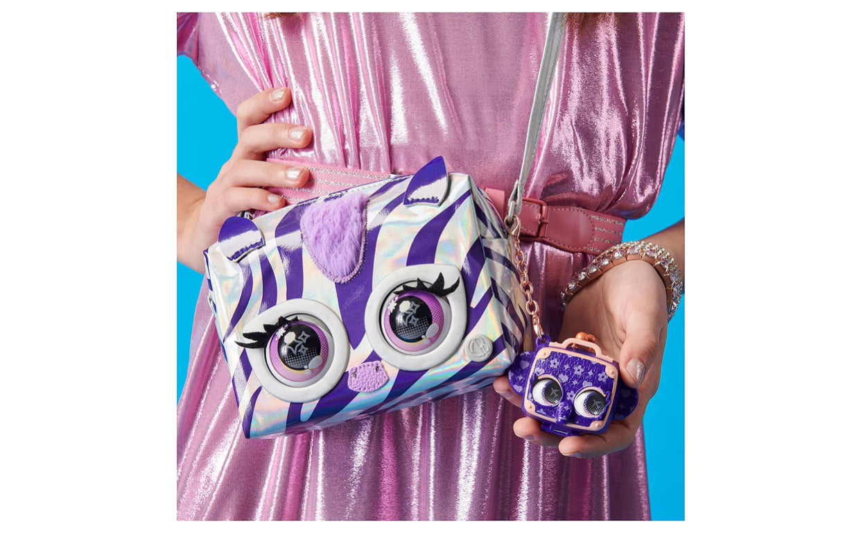 Purse Pets, Interactive Pet Toy and Crossbody Shoulder Bag with over 30 Sounds and Reactions