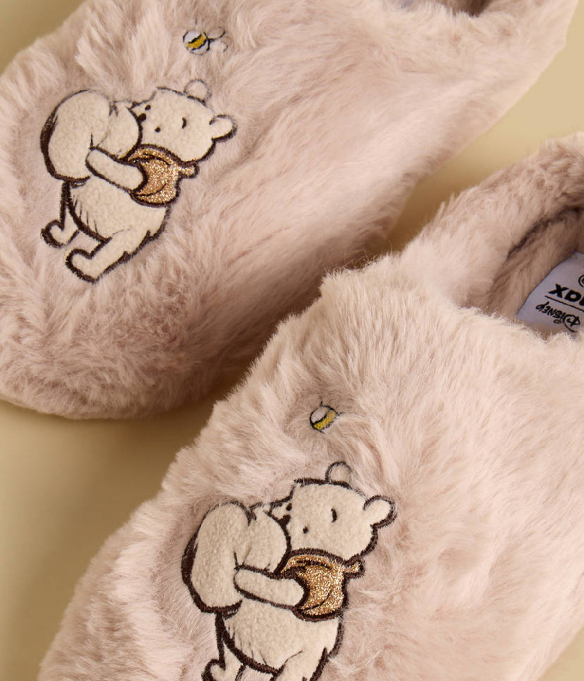 Winnie the Pooh Embroidered Bedroom Mules