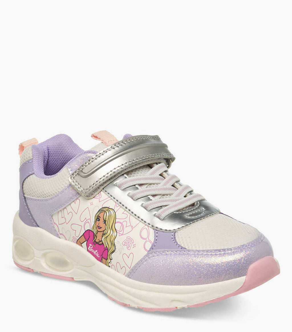 Barbie Girls Panelled Hook and Loop Sneakers