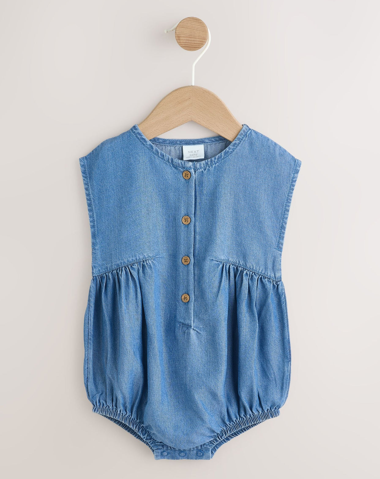 Denim Blue Bloomer Baby Romper (Omths-2yrs)