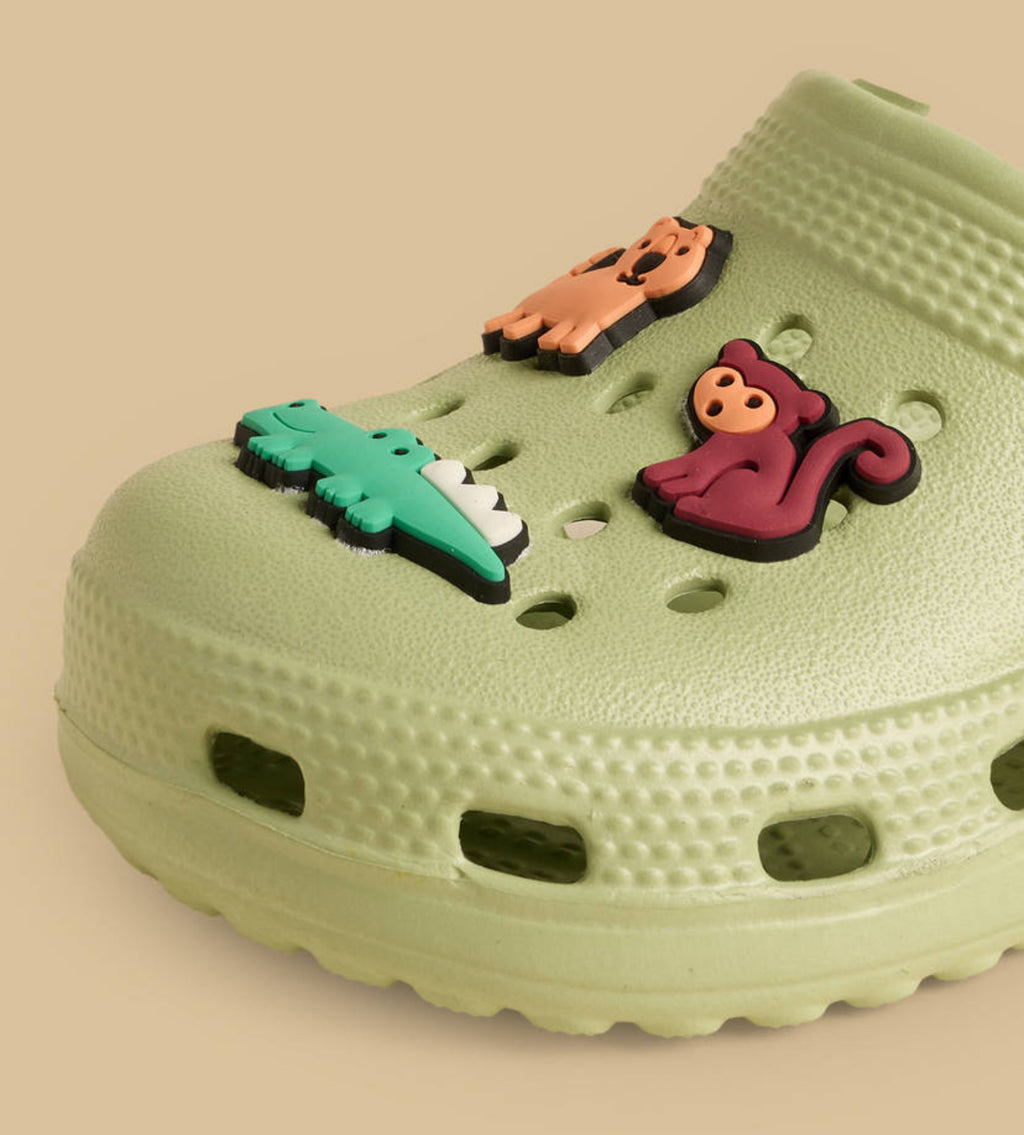 Animal  Applique Clogs with Backstrap