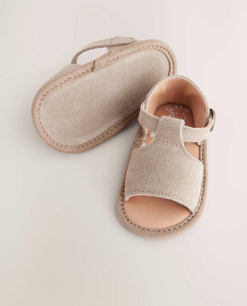 Neutral Leather Baby Sandals
