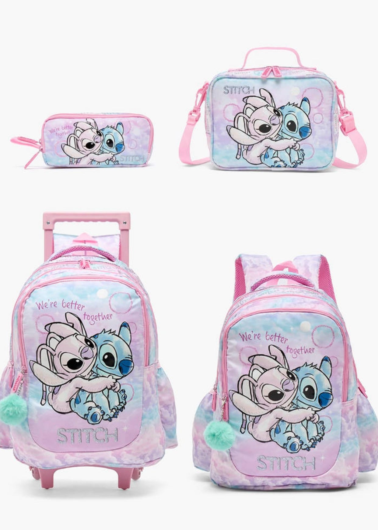 Disney Stitch Trolly Bag 16 inch