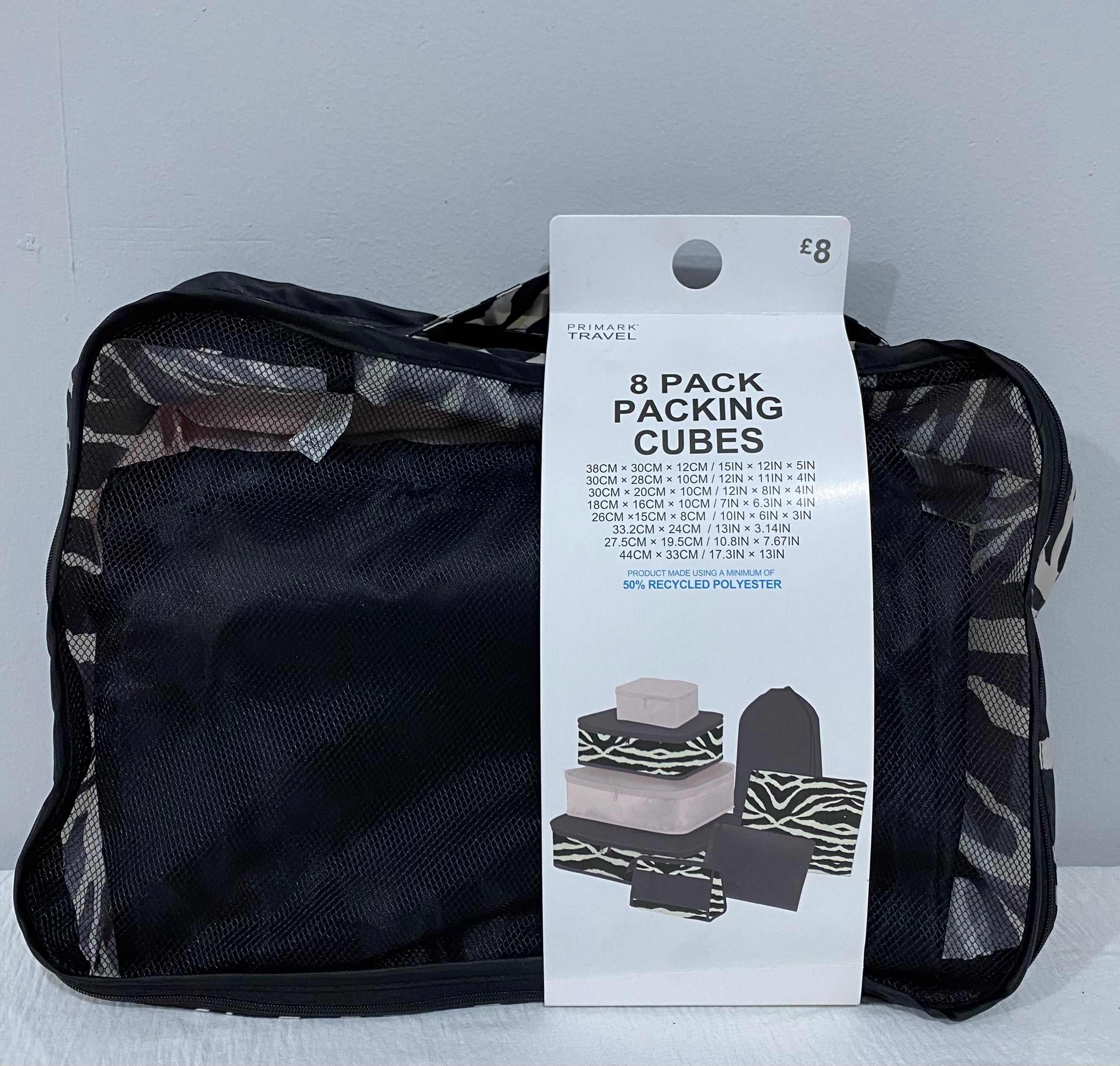 Primark 8 pack bag organizer (immediate)